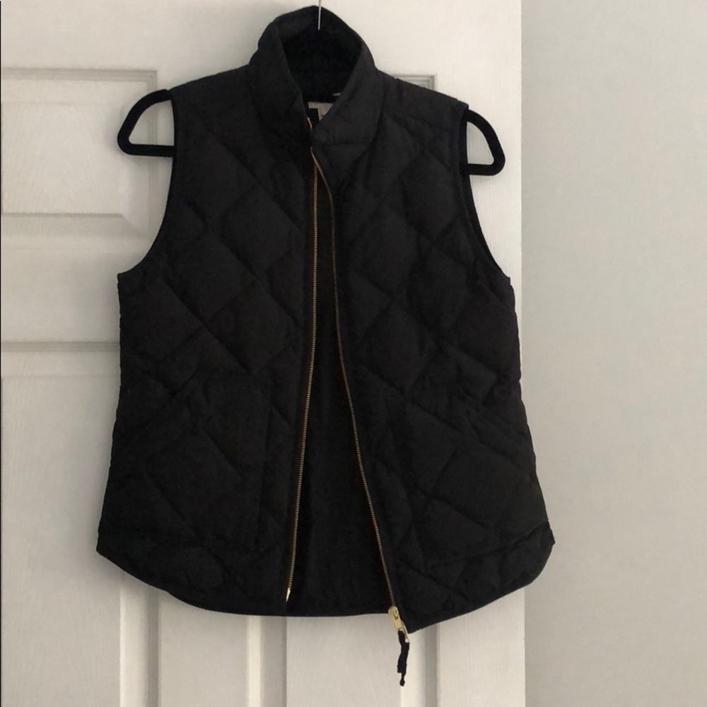 J.Crew Factory Black Puffer Vest